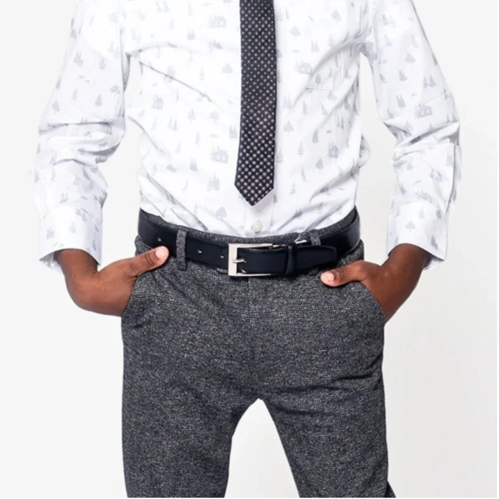 Appaman- Boys Black Dress Belts- XL